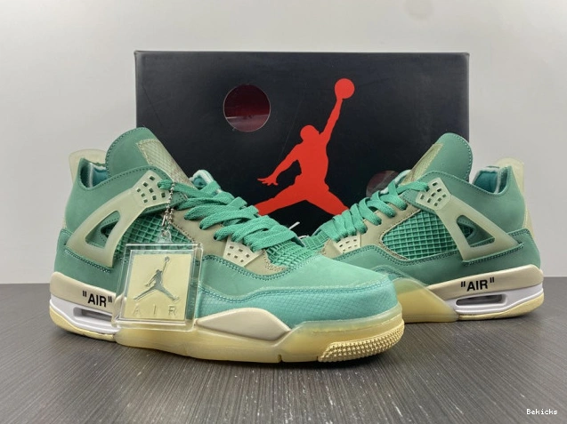 Cheap BK ofw 4 tiffany x jordan air retro nike cv9388-102 green 1111